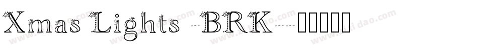 Xmas Lights -BRK-字体转换